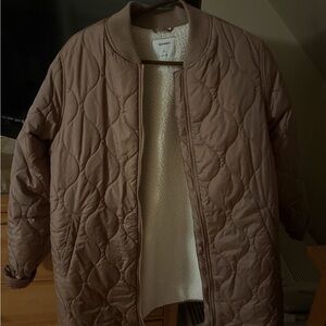 Old Navy Women's Brown Quilted Puffer Jacket